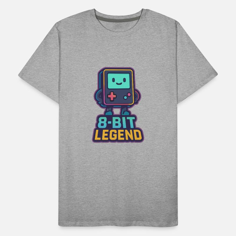 8-Bit Legend Retro Gaming Character Men's Premium Organic T-Shirt