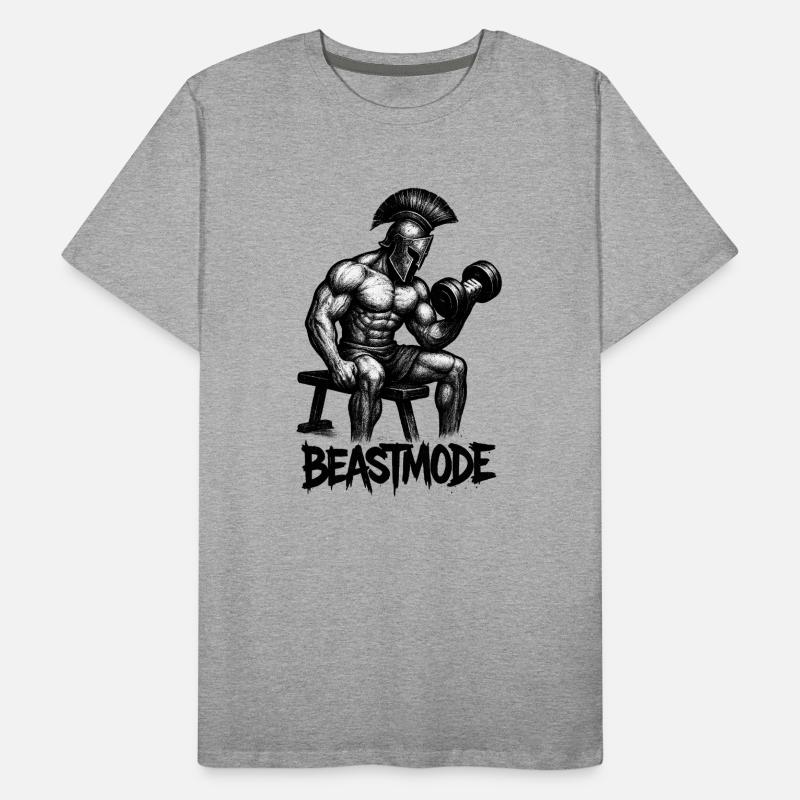 Starker Gladiator im Schatten Männer Premium Bio T-Shirt