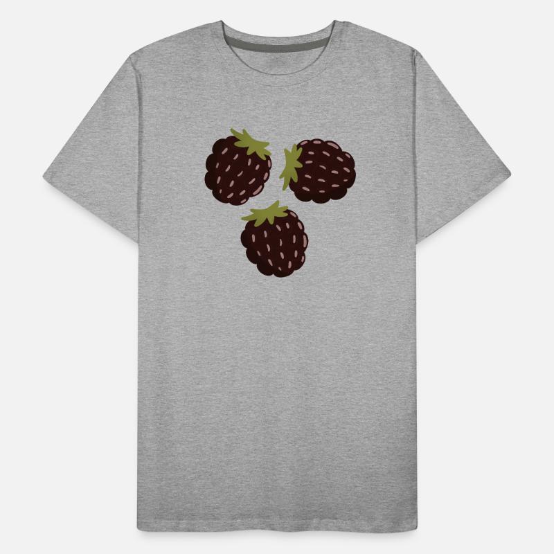 Berry Delight Illustrative Design Men's Premium Organic T-Shirt