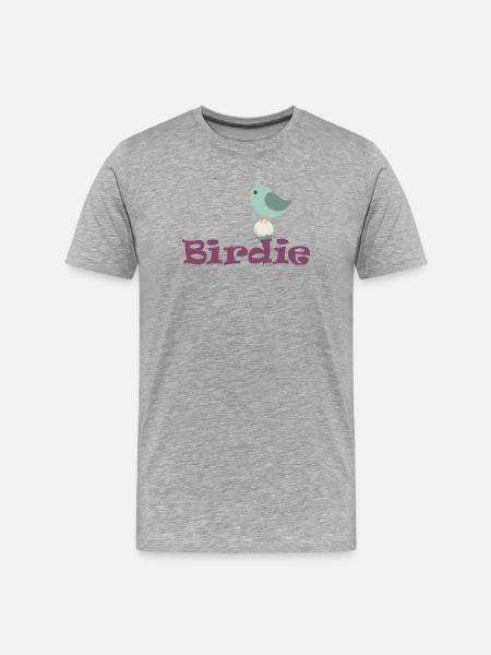 Oiselet de golf - T-shirt bio Premium Homme - gris chiné