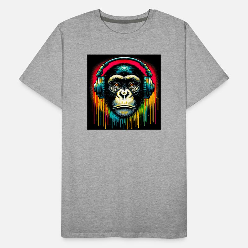 Chimpanzee Monkey Men's Premium Organic T-Shirt