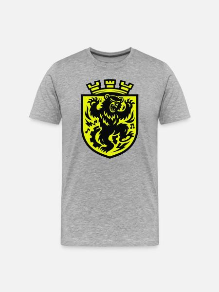 Berlin Dancing Bear - Men's Premium Organic T-Shirt - heather grey