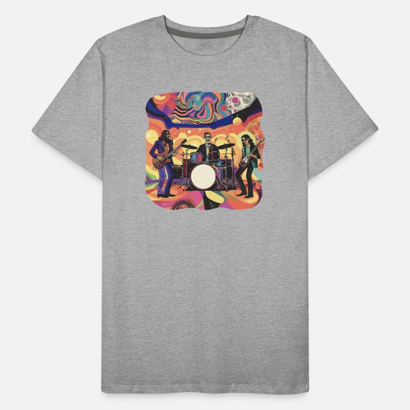 Psychedelische Prog-Rock-Band Männer Premium Bio T-Shirt