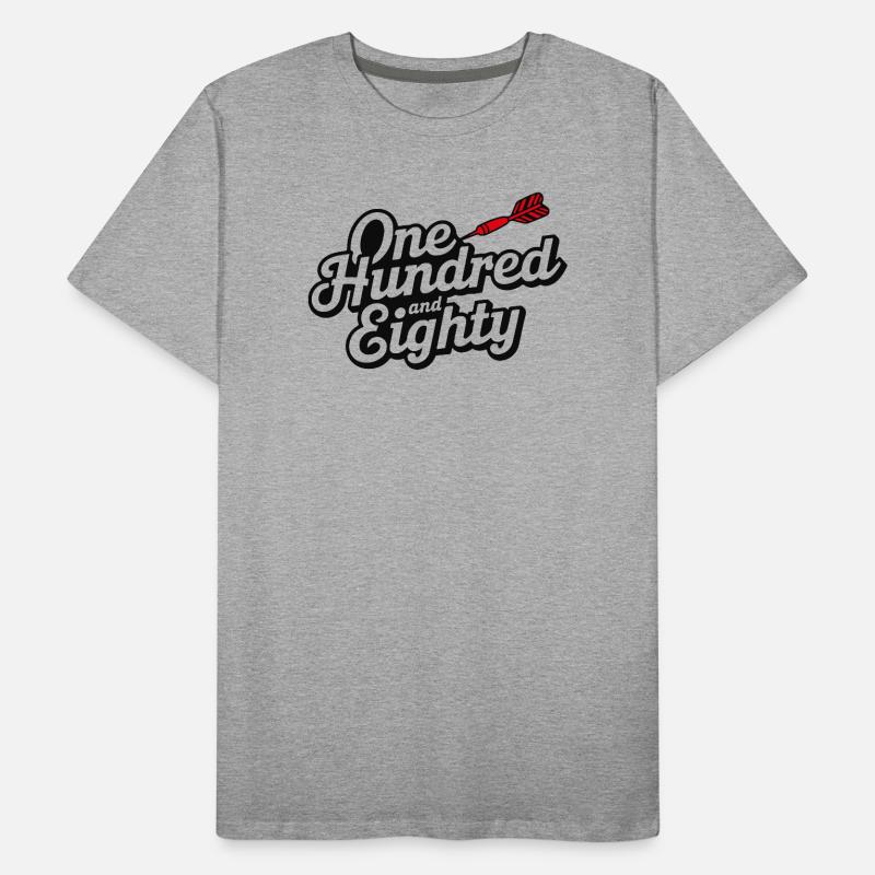 Darts Einhundertachtzig Männer Premium Bio T-Shirt