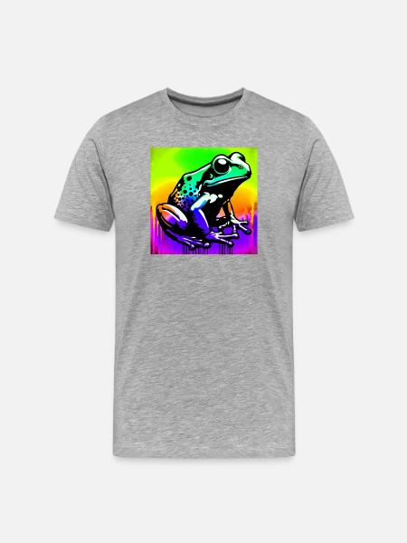 grenouille - T-shirt bio Premium Homme - gris chiné
