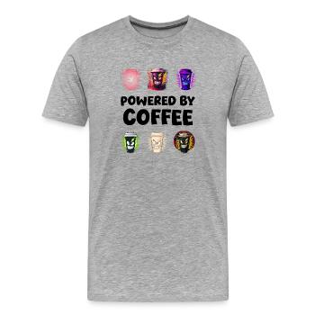 Expressive energy mugs - Men's Premium Organic T-Shirt - heather grey - Front - Damien (186cm)