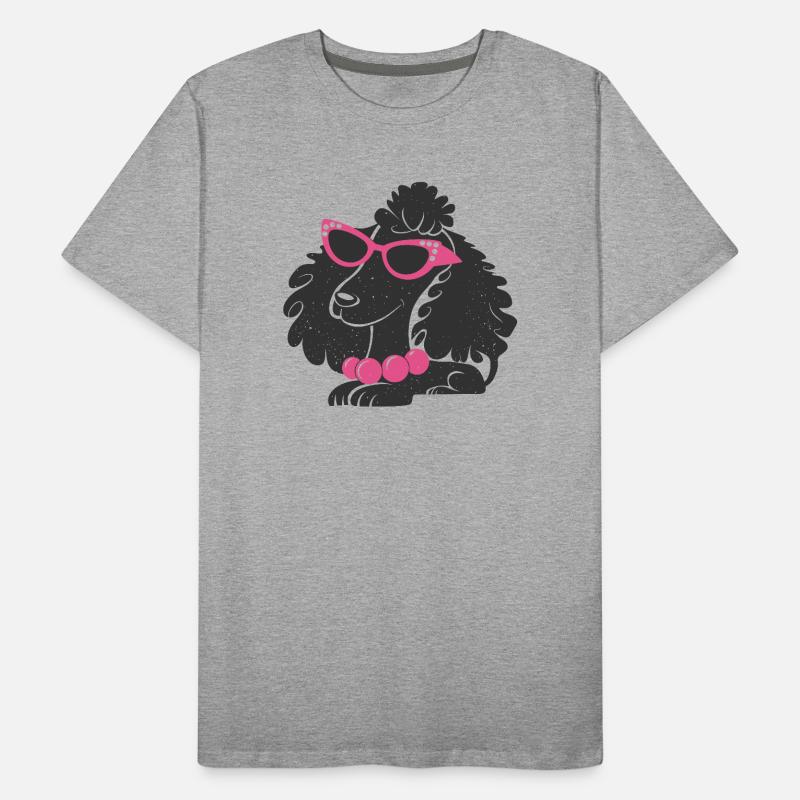 Funny Poodle Men's Premium Organic T-Shirt