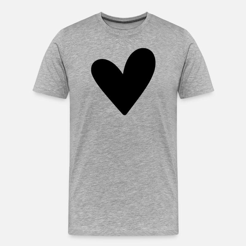 Polly - Männer Premium Bio T-Shirt - Grau meliert