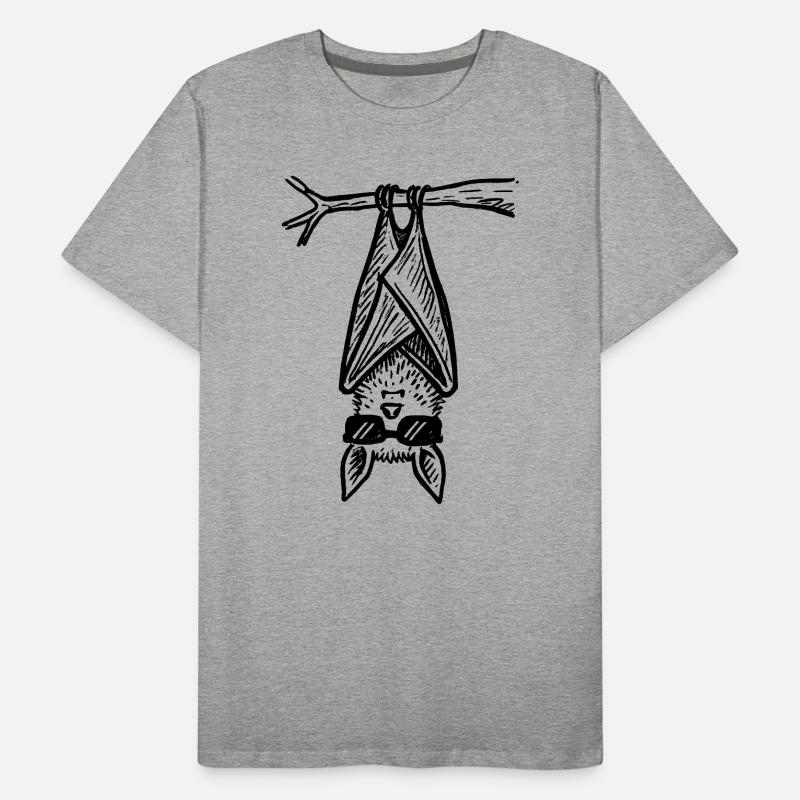 Cool Bat Halloween Men's Premium Organic T-Shirt