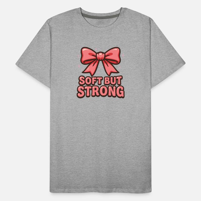 Soft but Strong – Schleife Männer Premium Bio T-Shirt