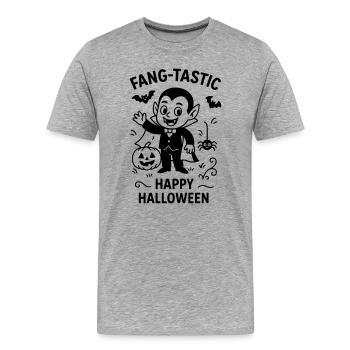 Dracula - Men's Premium Organic T-Shirt - heather grey - Front - Damien (186cm)