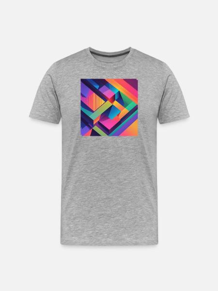abstrait - T-shirt bio Premium Homme - gris chiné