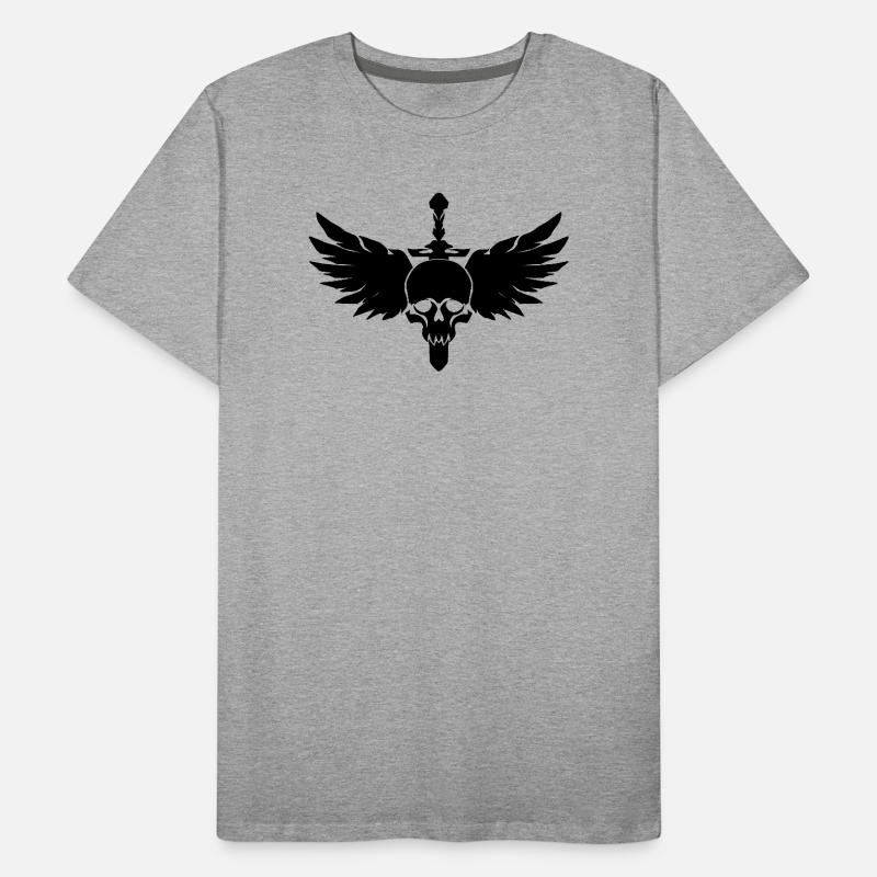 crâne T-shirt bio Premium Homme