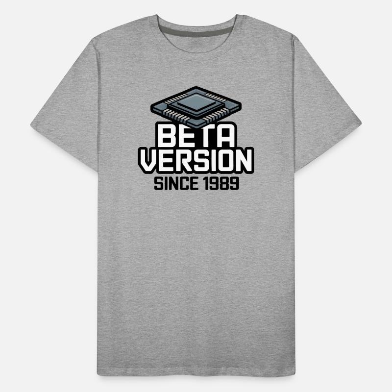 Futuristic Computer Chip Analog Printing Men's Premium Organic T-Shirt