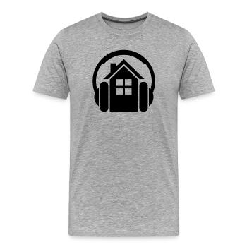 House Music - Men's Premium Organic T-Shirt - heather grey - Front - Damien (186cm)