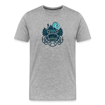 Deep Sea Mixtape – Frogfish - Men's Premium Organic T-Shirt - heather grey - Front - Damien (186cm)