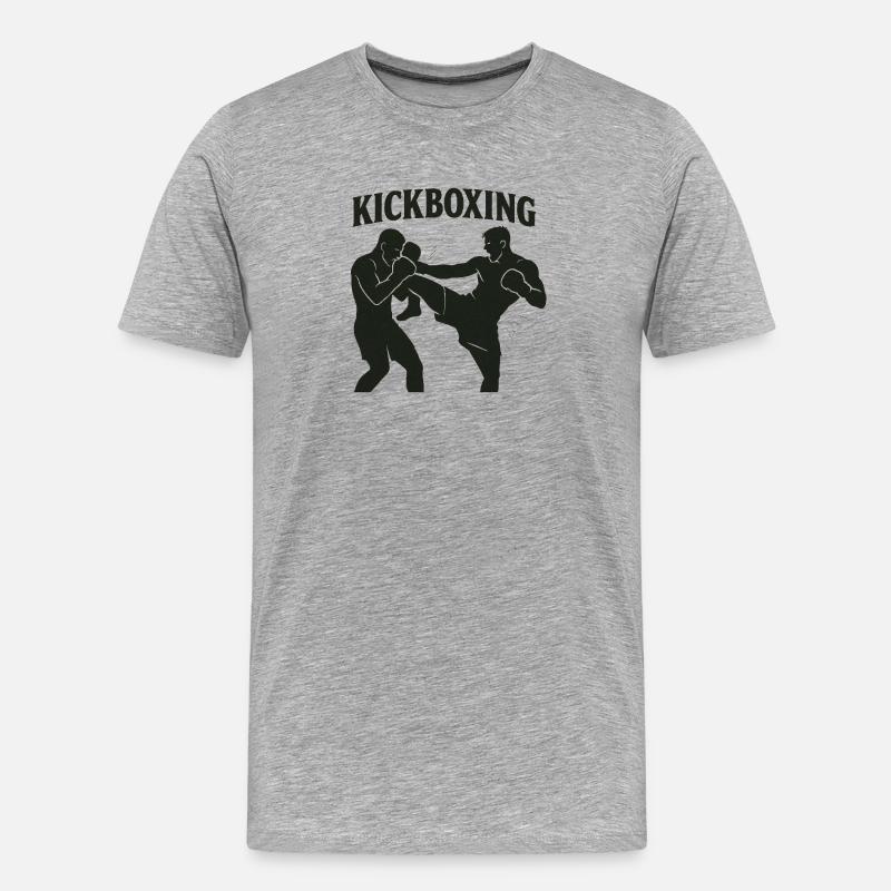 BOXING - Männer Premium Bio T-Shirt - Grau meliert
