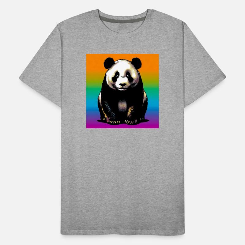 Panda Männer Premium Bio T-Shirt