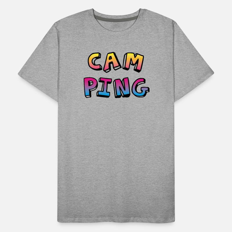 Camping Comic Caravan Van Life Motorhome Course T-shirt bio Premium Homme