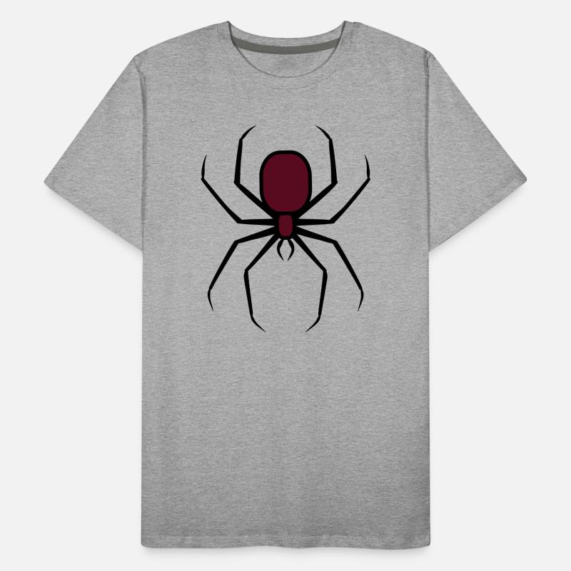 Gruselige Halloween Unheimliche Goth-Spinne 3 Männer Premium Bio T-Shirt
