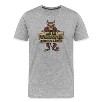 Let's skip Christmas - Men's Premium Organic T-Shirt - heather grey - Front - Damien (186cm)