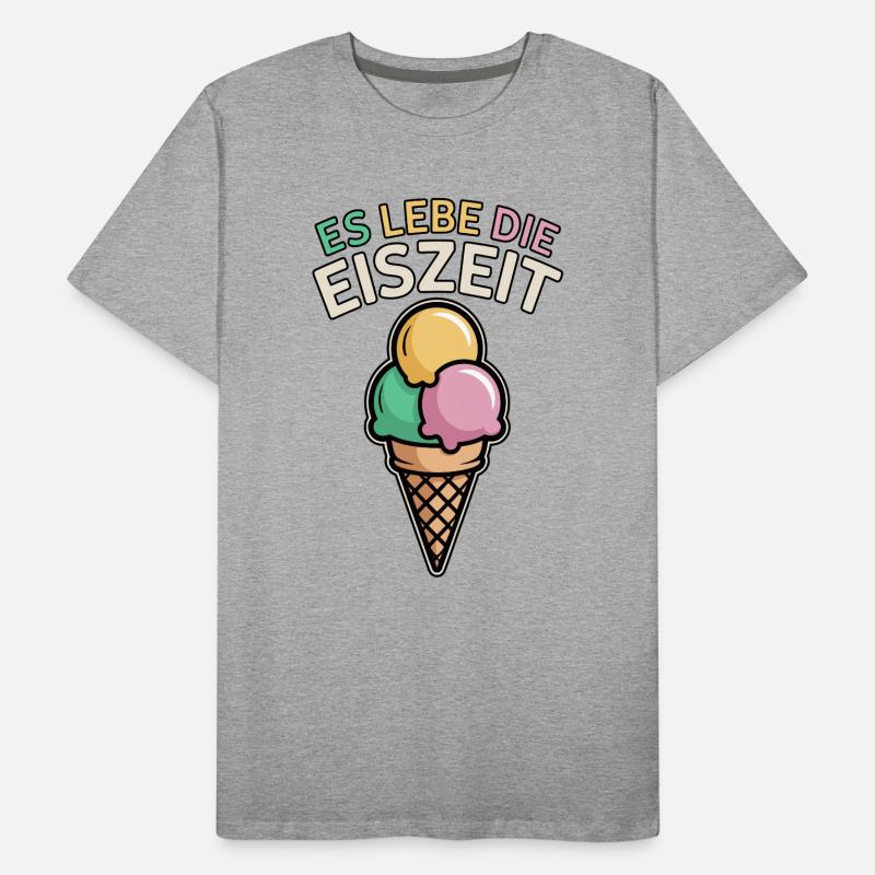 Es lebe die Eiszeit - eiscreme Men's Premium Organic T-Shirt