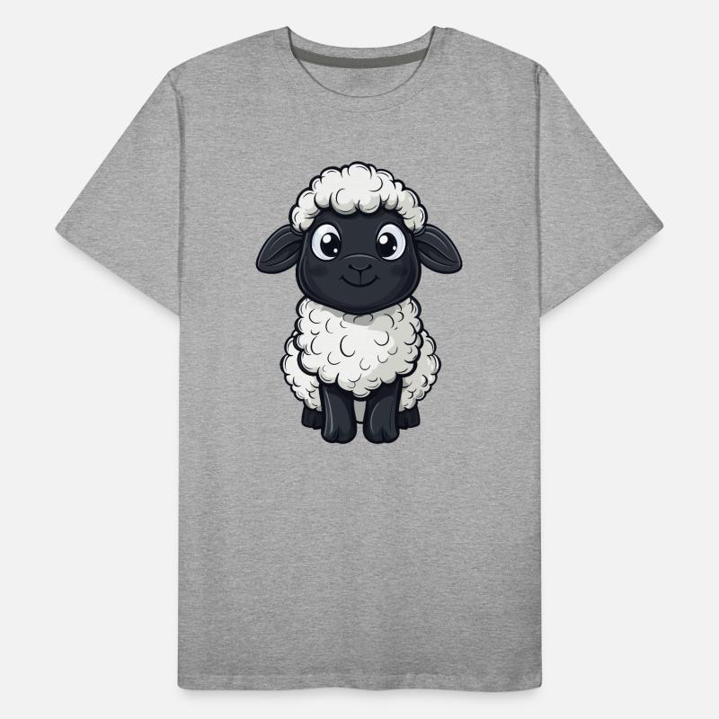 süßes schwarzes Schaaf :) Männer Premium Bio T-Shirt
