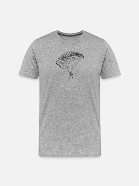 Parachute - Men's Premium Organic T-Shirt - heather grey