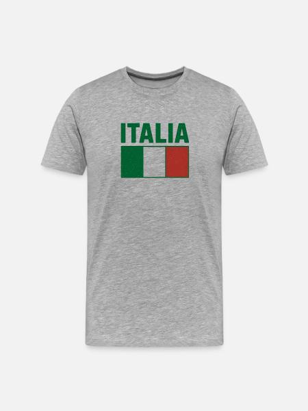 Italia - Men's Premium Organic T-Shirt - heather grey
