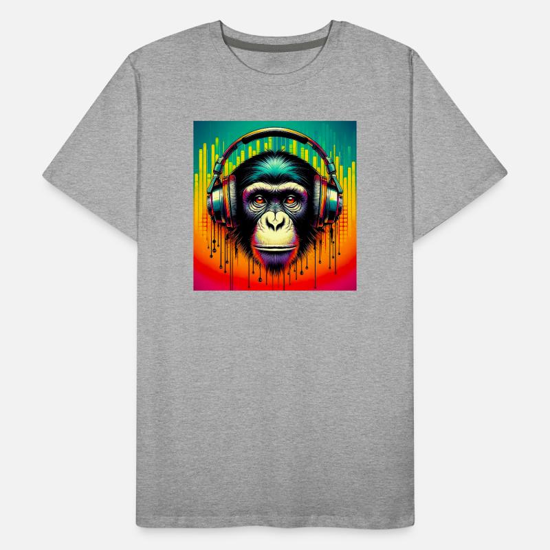 Chimpanzee Monkey Men's Premium Organic T-Shirt