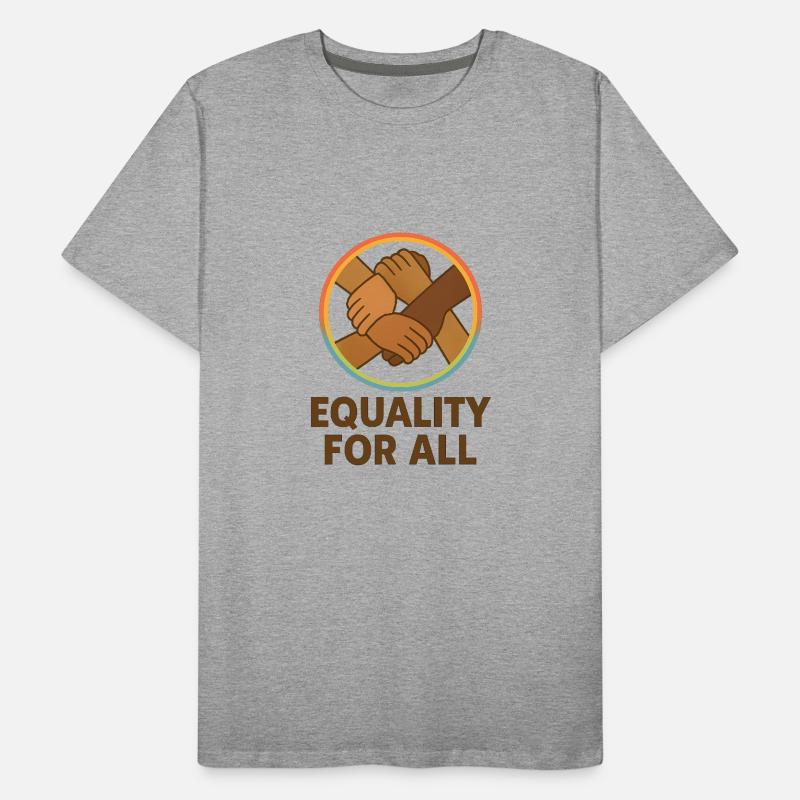 Unity Hands Conception de l’emblème circulaire T-shirt bio Premium Homme