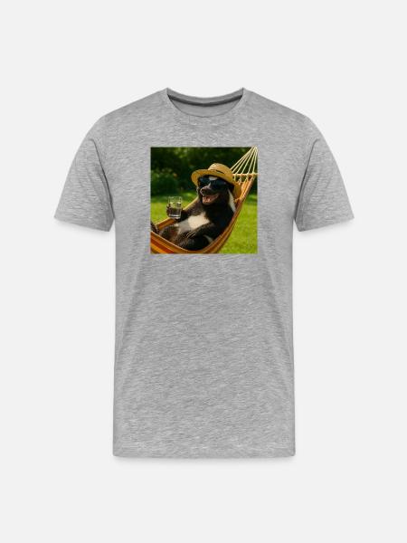 Skunk chilling - Men's Premium Organic T-Shirt - heather grey