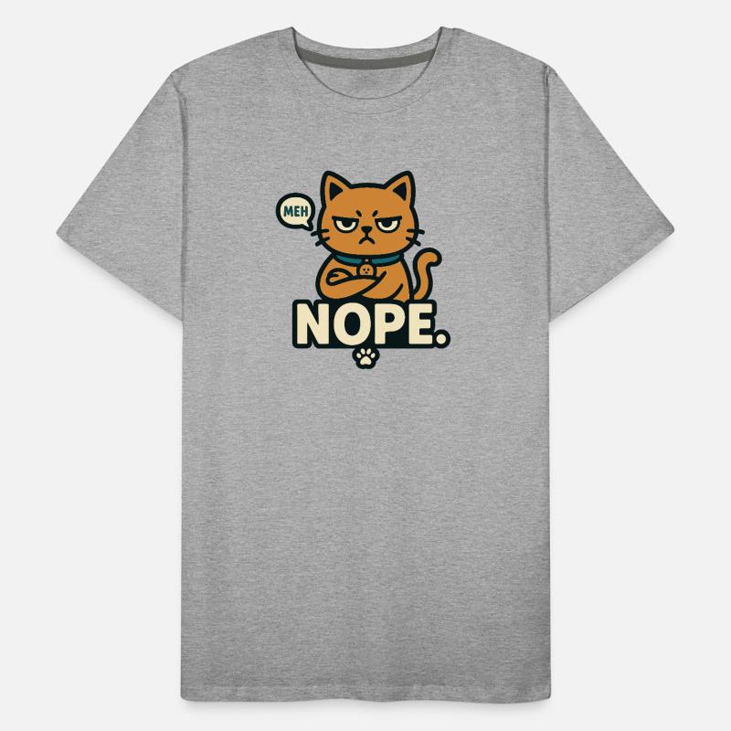 Meh-Cat – NON. T-shirt bio Premium Homme