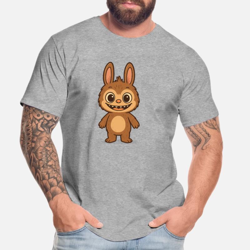 Cute Teddy Bear Rabbit Versatile Pattern Men's Premium Organic T-Shirt