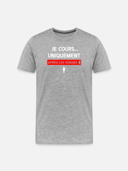 kebab - Men's Premium Organic T-Shirt - heather grey