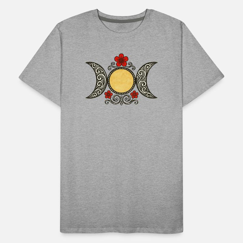 Phases de la Lune céleste T-shirt bio Premium Homme