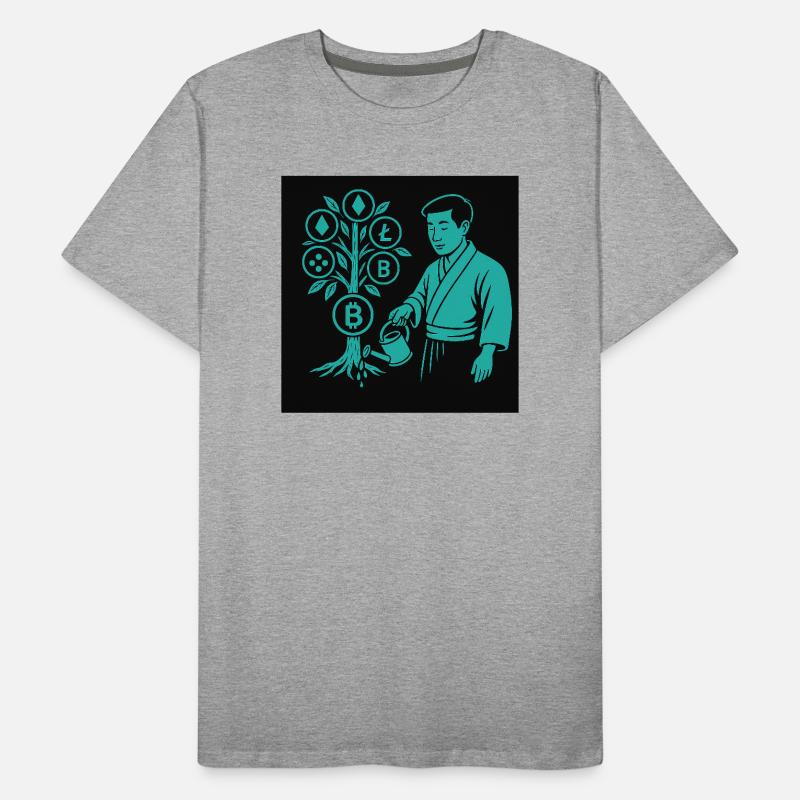 Satoshi Baum Männer Premium Bio T-Shirt