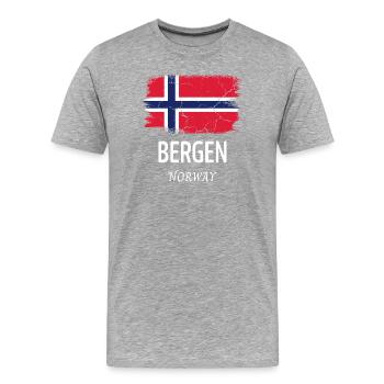 Sauvetage - T-shirt bio Premium Homme - gris chiné - Devant - Damien (186cm)