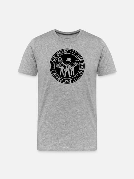 Jga Crew Junggesellenabschied - Männer Premium Bio T-Shirt - Grau meliert