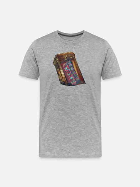 Cryptic Message In A Bottle - Men's Premium Organic T-Shirt - heather grey