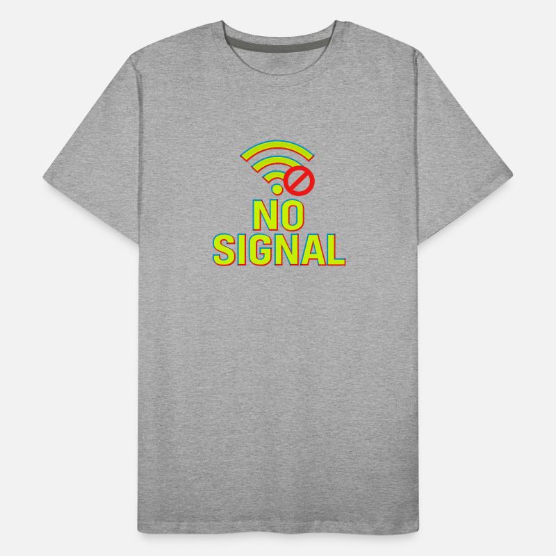 Glitch Tech Design Männer Premium Bio T-Shirt