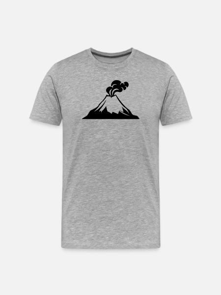Volcan - T-shirt bio Premium Homme - gris chiné