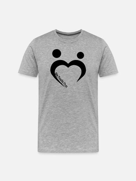 My Family First - Men's Premium Organic T-Shirt - heather grey