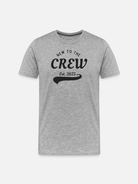 New to the crew 2025 - Men's Premium Organic T-Shirt - heather grey