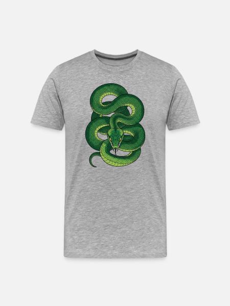 Serpent - T-shirt bio Premium Homme - gris chiné