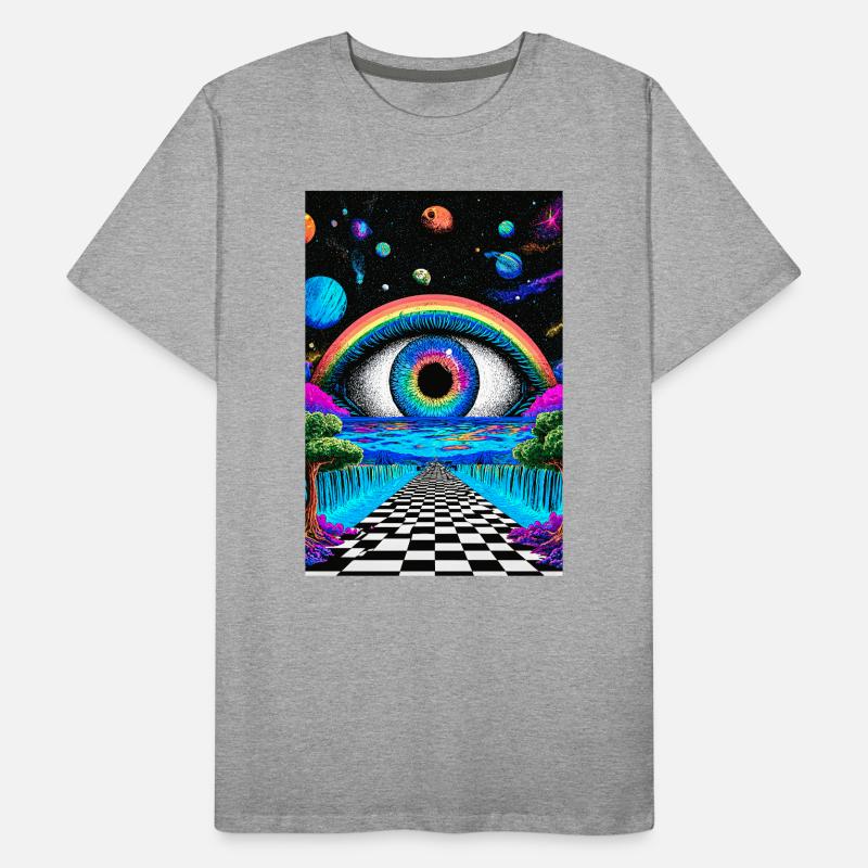 Voyage Psychédélique dans l'Espace T-shirt bio Premium Homme