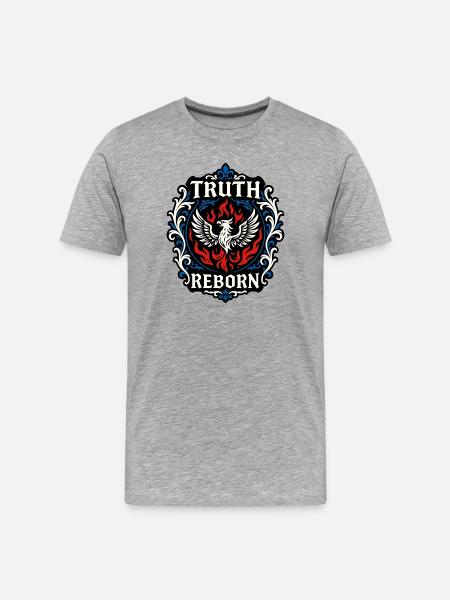 Truth Reborn - Men's Premium Organic T-Shirt - heather grey