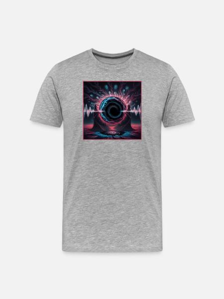 Cosmic Abyss Psychic Phenomenon - Men's Premium Organic T-Shirt - heather grey