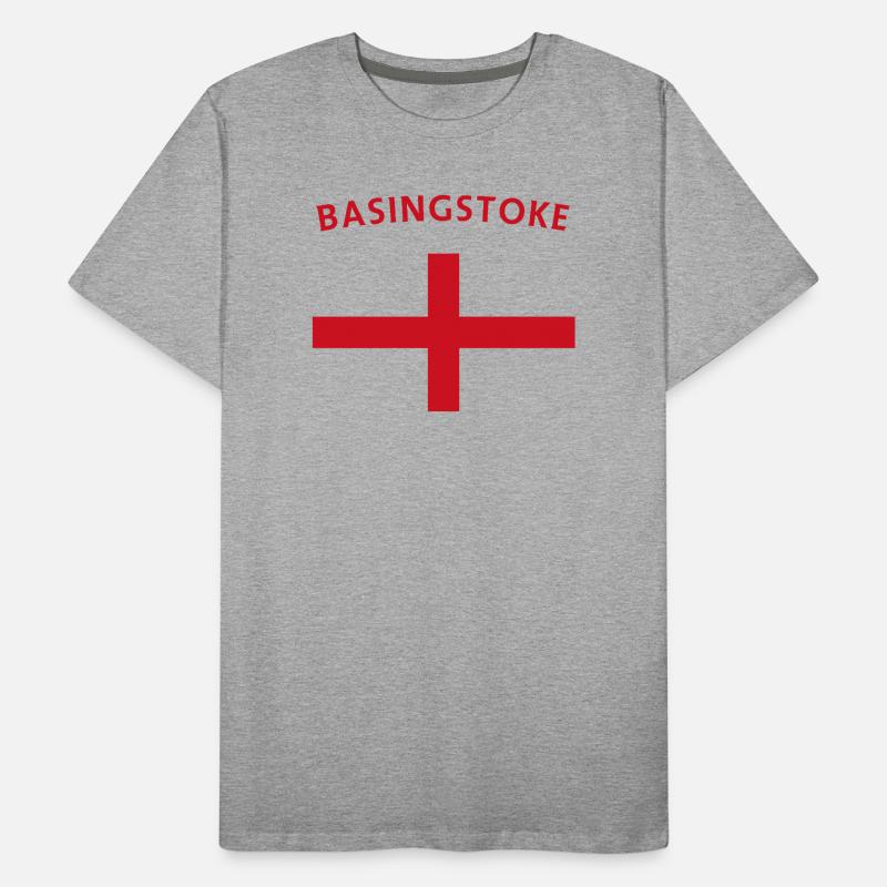 Basingstoke Emblem Retro Abzeichen Männer Premium Bio T-Shirt