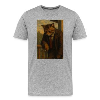 It’s been a long day of a long year - Men's Premium Organic T-Shirt - heather grey - Front - Damien (186cm)
